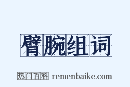 臂腕组词是什么意思的图片